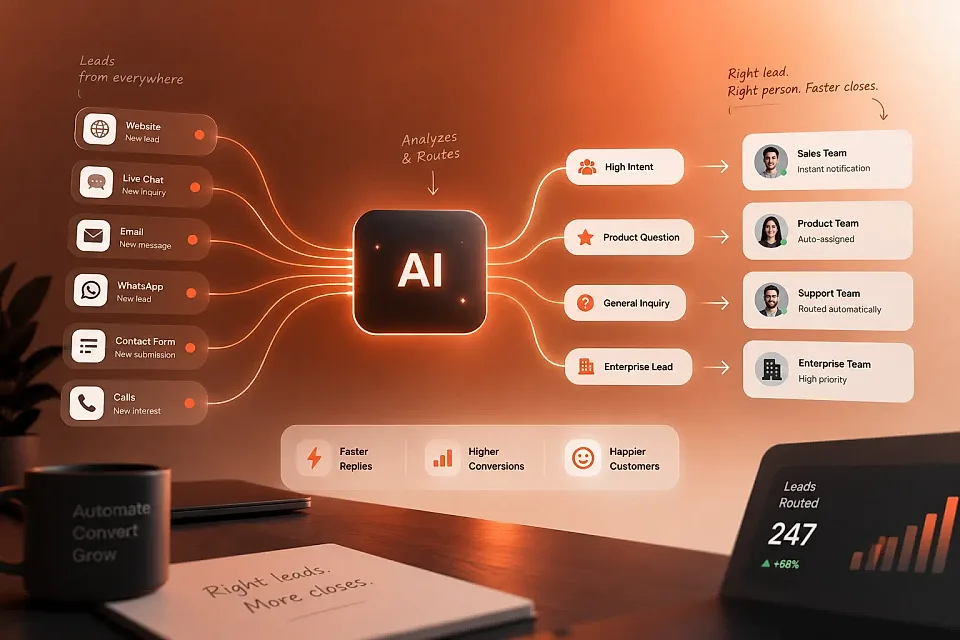 Lead routing with AI: faster replies, more closes