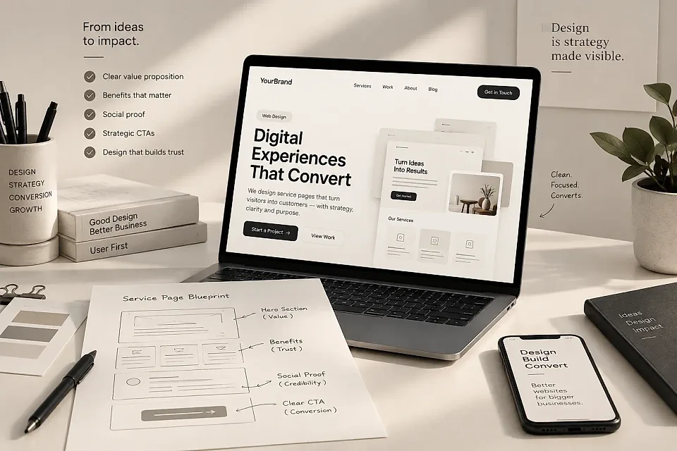 Designing service pages that actually convert